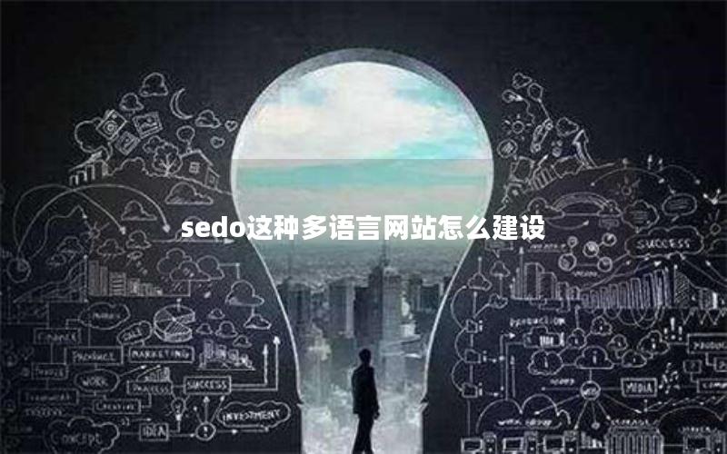 sedo这种多语言网站怎么建设